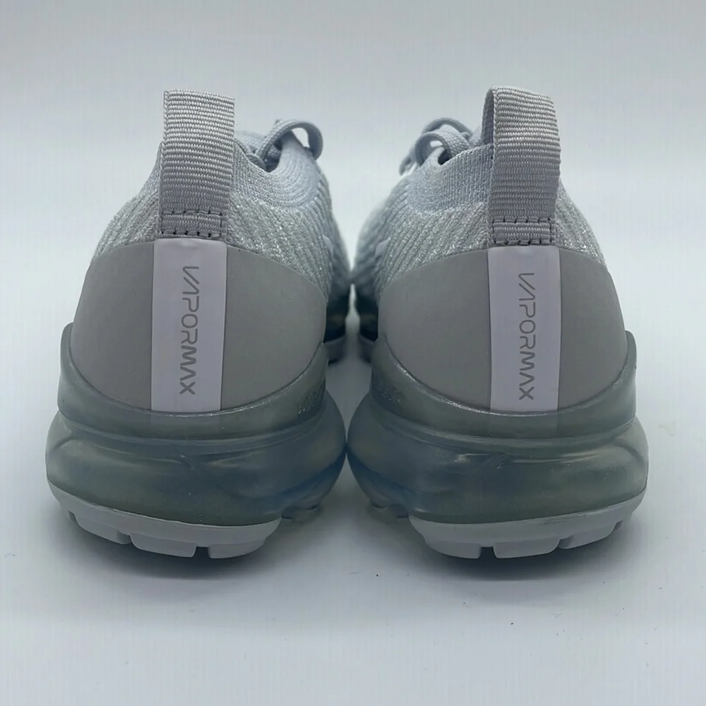 Nike Air VaporMaxFlyknit 3 Womens US Platinum Running Shoes AJ6910-100 - Picture 4 of 4